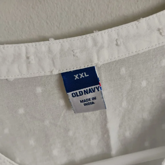 Old Navy White Button Down Shirt - Picture 2 of 8